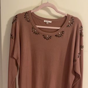 Vila Milano mauve color long sleeve sweater.